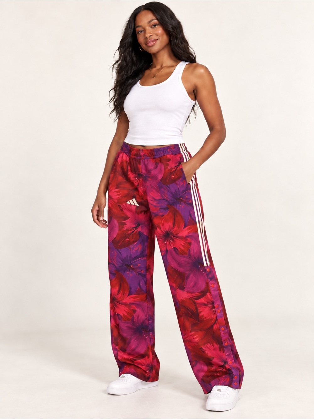 Adidas x FARM Rio Floral Track Pants Size Medium NWT